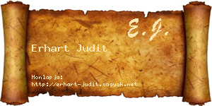 Erhart Judit névjegykártya